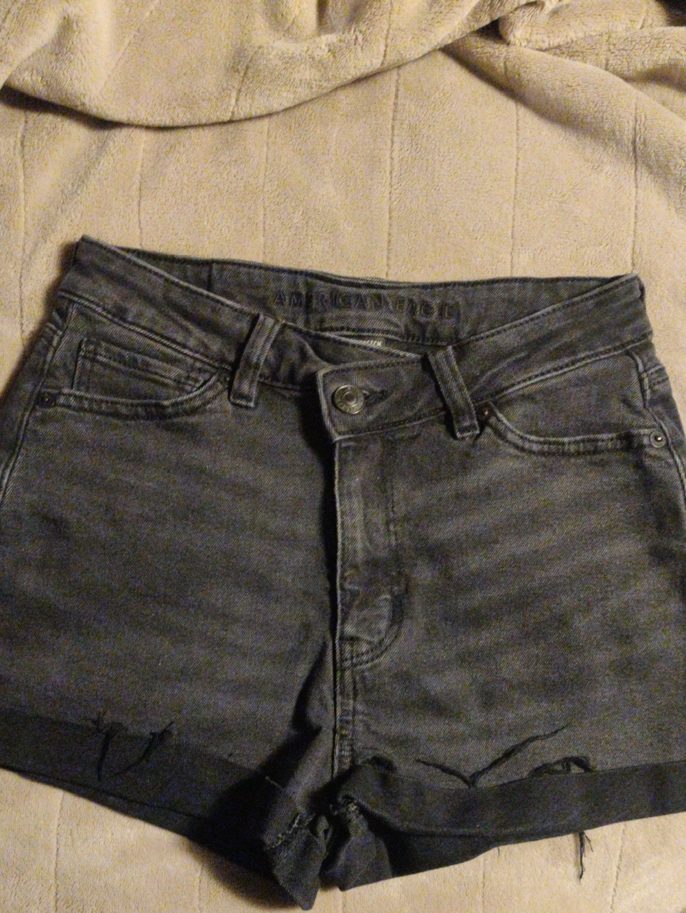 American Eagle Outfitters Charcoal Stretch Denim Shorts